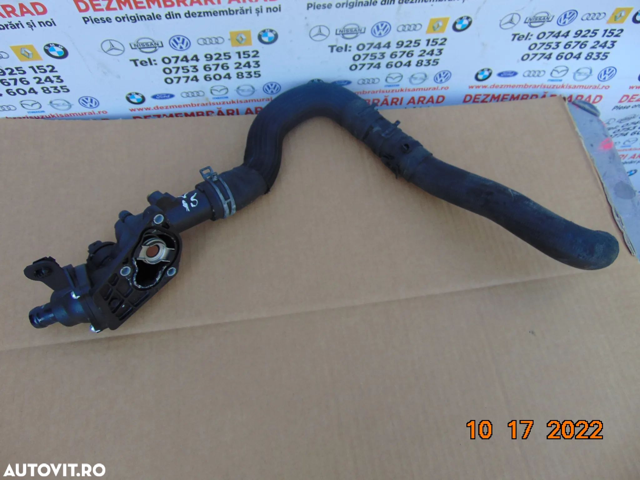 carcasa Termostat Dacia 1.5 euro 6 Duster Logan Sandero Lodgy Dokker Nissan Micra Qashqai Renault C - 1