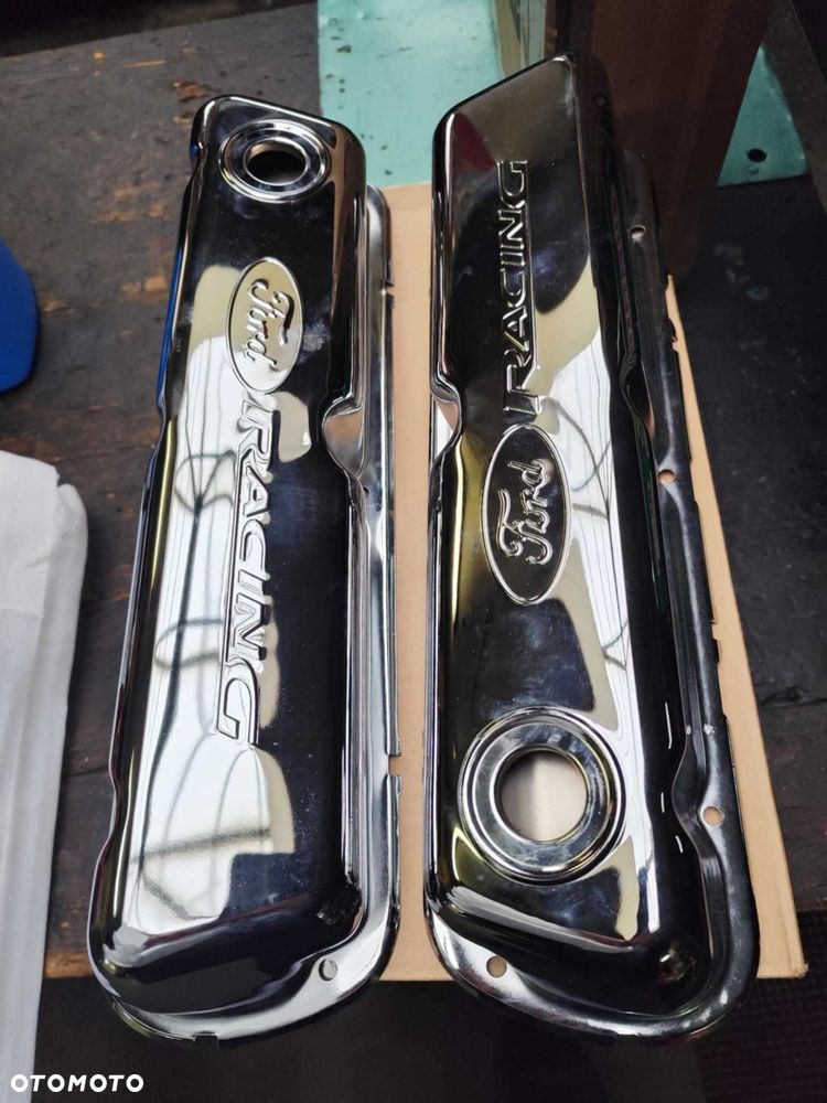 Ford V8 4.7 5.0 5.8 chromowane pokrywy zaworów nowe Ford Racing