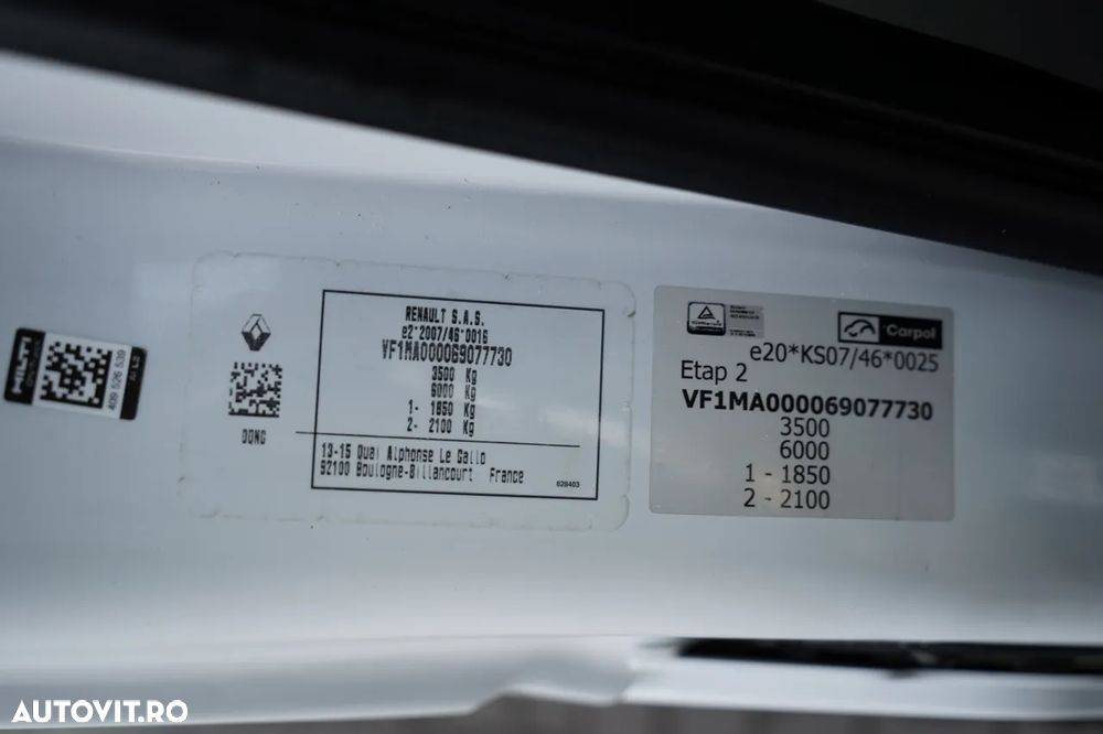 Renault MASTER / TABLĂ / FUGOANĂ / CABINĂ MIXĂ 7 LOCURI / CAROSERIE / RAFTURI - 36