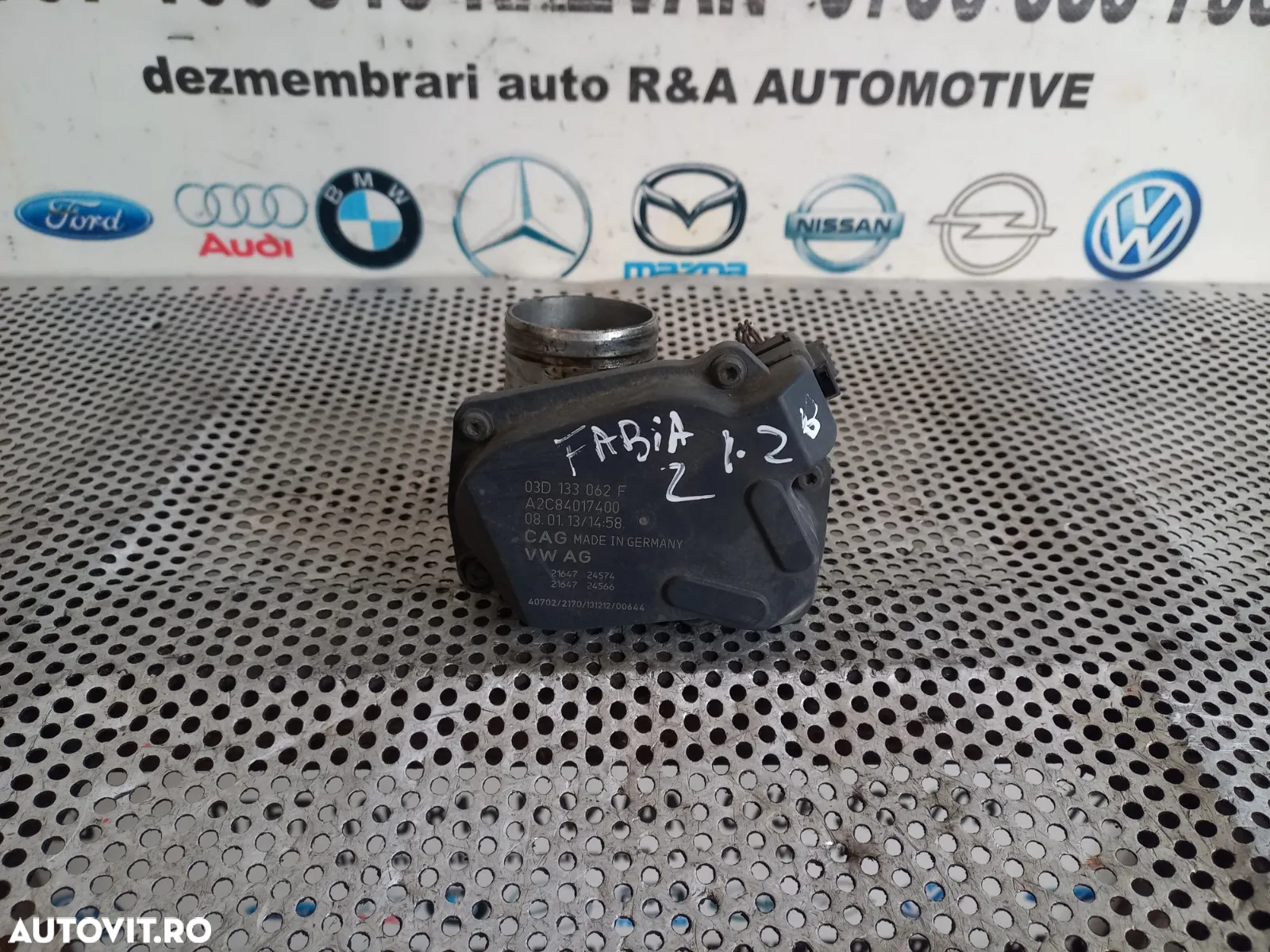 Clapeta acceleratie Vw Skoda 1.2 Benzina Motor CGP Cod 03DF Fabia 2 Polo Ibiza Up etc - Dezmembrari - 5