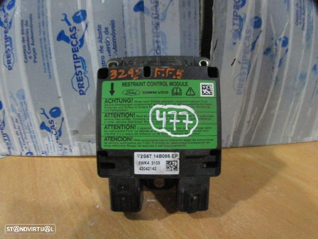 Modulo Airbag 5WK43103  FORD FIESTA 2004 FORD FIESTA 5 2004 1.4 TDCI 8V 70CV 5P CINZENTO - 1
