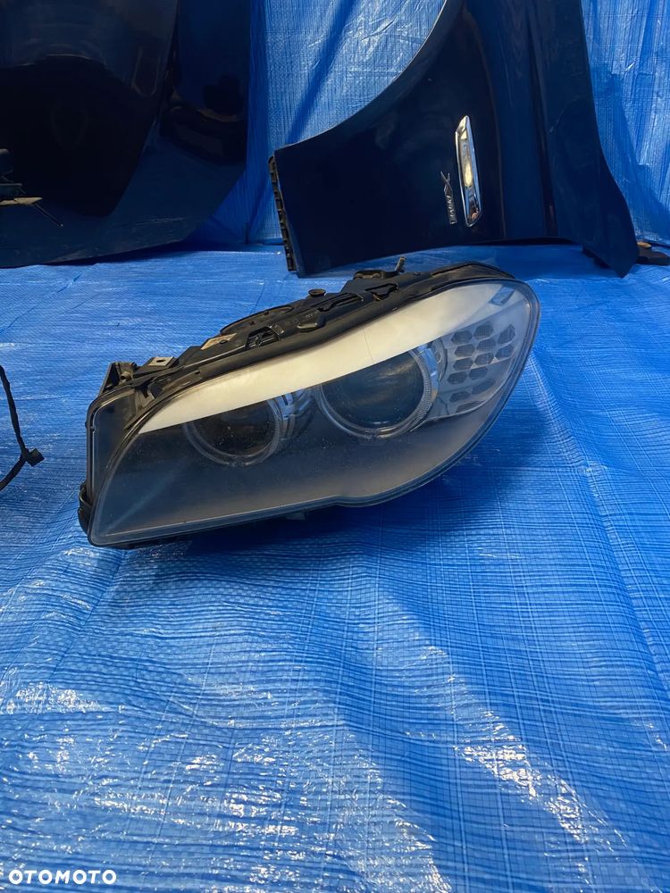 PRZÓD KOMPLETNY BMW F10 F11 NIEBIESKI A76 TIEFSEEBLAU MASKA ZDERZAK LAMPY XENON PAS PRZEDNI CHŁODNICE 535I KOMPLET EUROPA - 22
