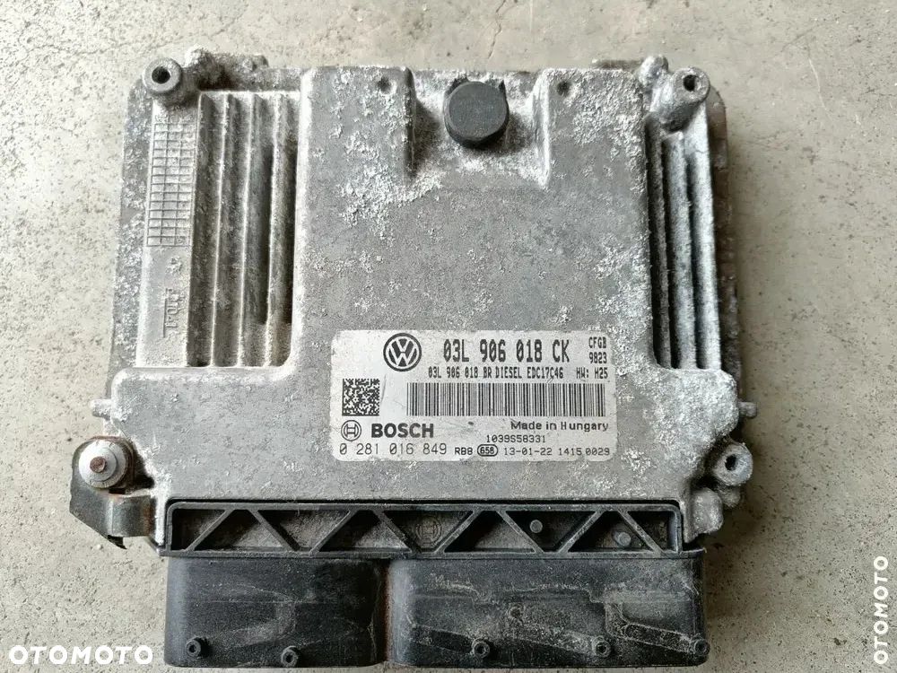 Komputer sterownik silnika 2.0 TDI Skoda Superb 2 VW Passat Audi ECU 03L906018CK - 1