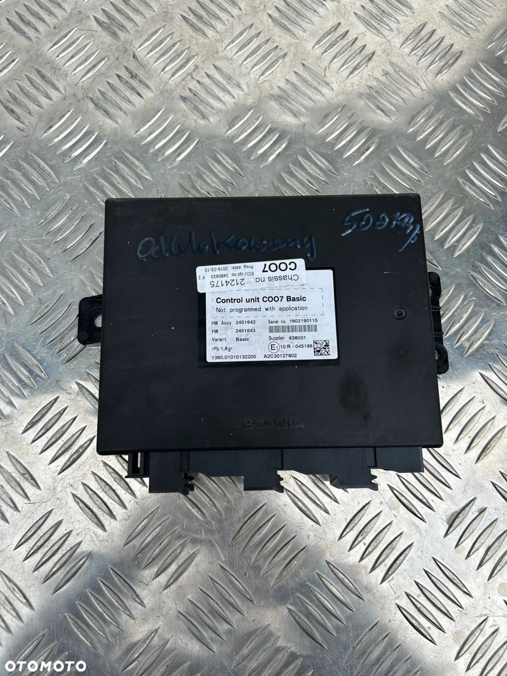KOORDYNATOR ECU COO7 SCANIA R EURO 6 - 1