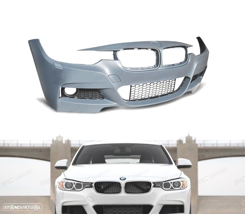 PÁRA-CHOQUES FRONTAL BMW F30 F31 LOOK M BURACO FAROIS NEVOEIRO - 1