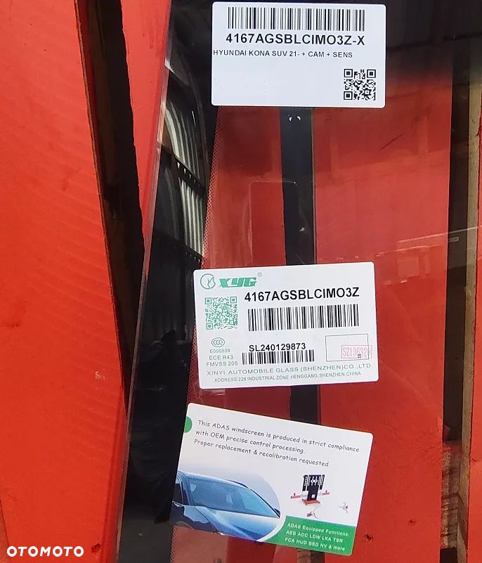 HYUNDAI KONA szyba przednia oryginal sensor ,kamera, - 3