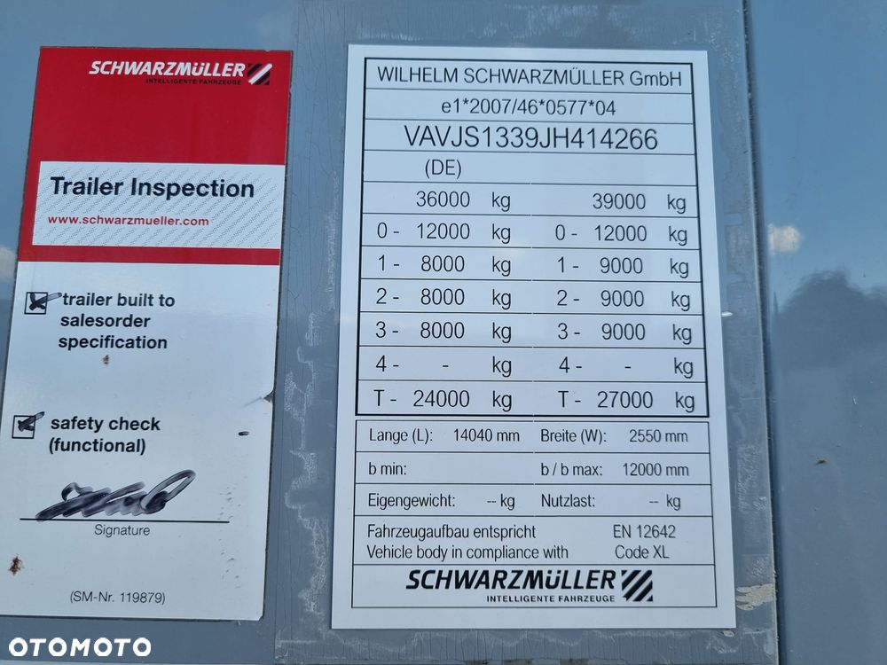 Schwarzmuller Ruchoma podłoga 92m3 Podłoga 10 mm 2018 rok - 15