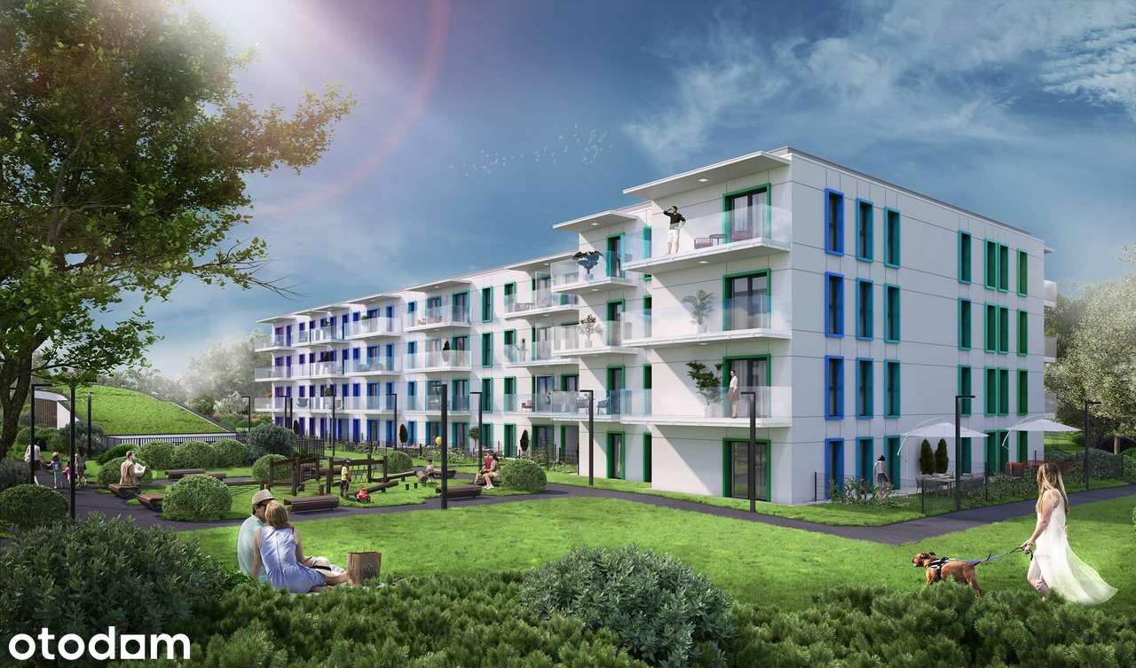 2-pokojowe mieszkanie 46m2 + balkon Bezpośrednio