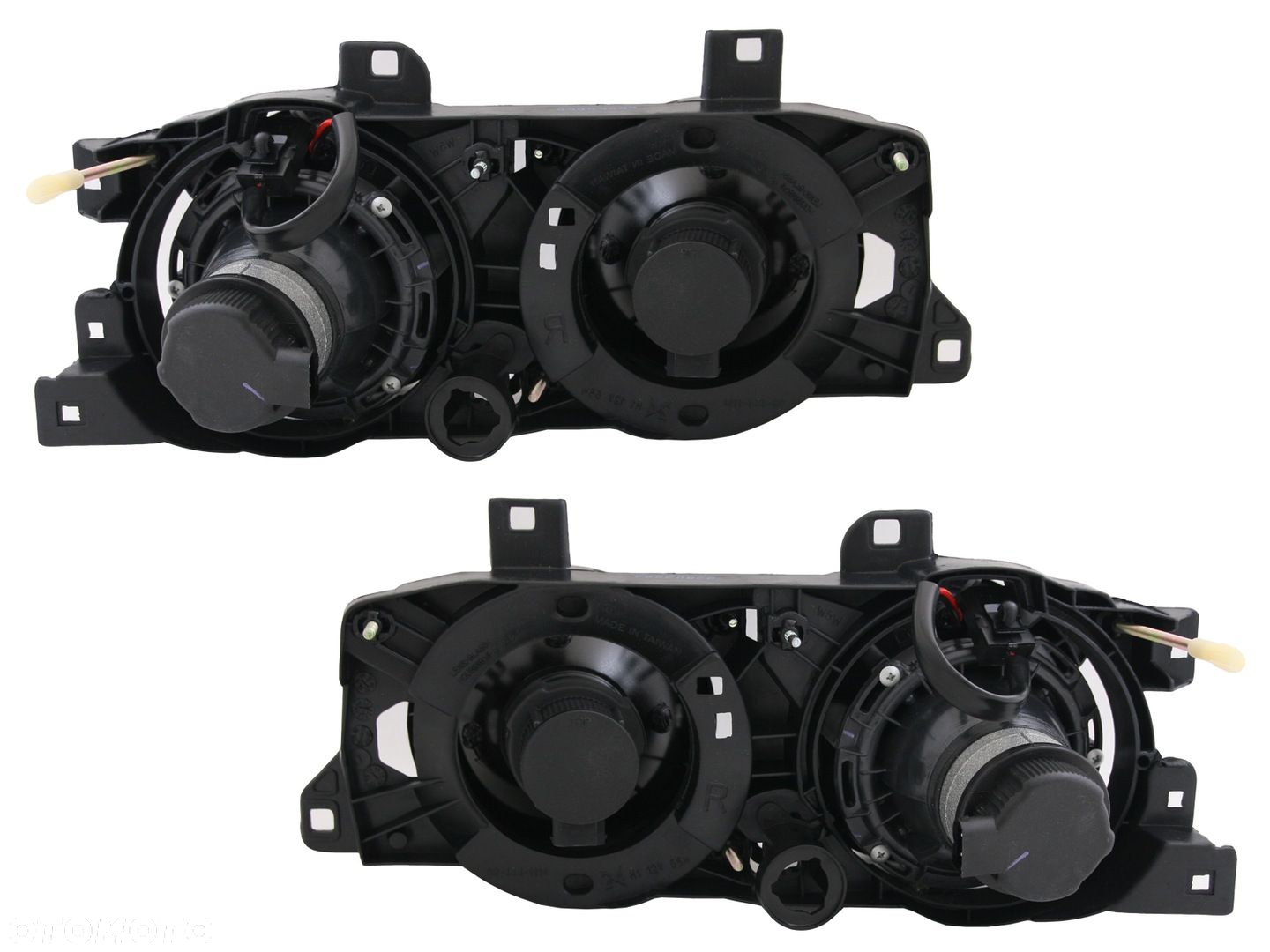 REFLEKTOR LAMPA BMW 5 E34 7 E32 BLACK KRZYZ HELLA - 2