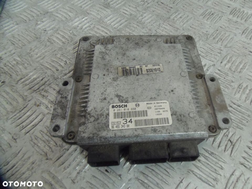KOMPUTER SILNIKA Peugeot 607 2.2HDI 9645534380 - 2