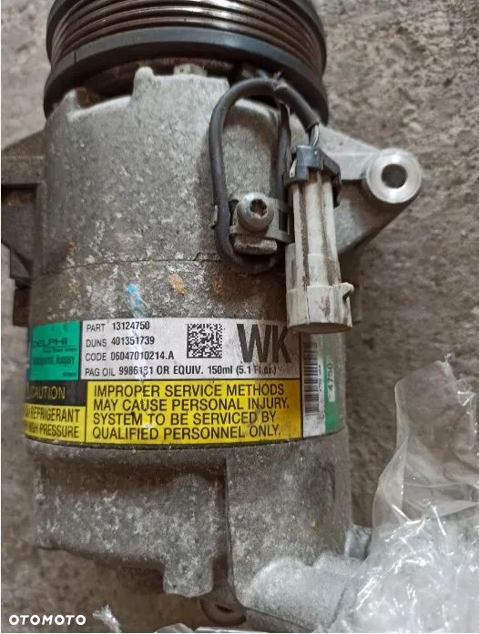 Opel OE 13124750 kompresor klimatyzacji - 2
