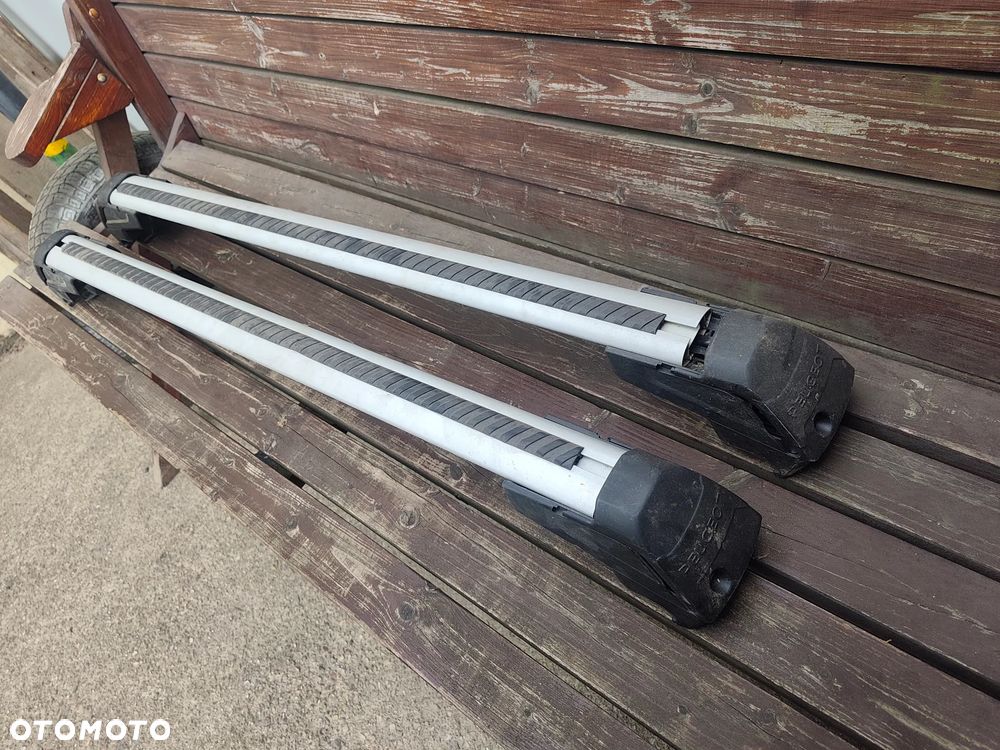 Bagażnik dachowy na relingi zestaw poprzeczek belek oryginalne Peugeot 3008 5008 Citroen C5 Aircross Ds7 Crossback 1613189680 1613189580 1623576880 Legnica Zestaw 2sztuki komplet - 2