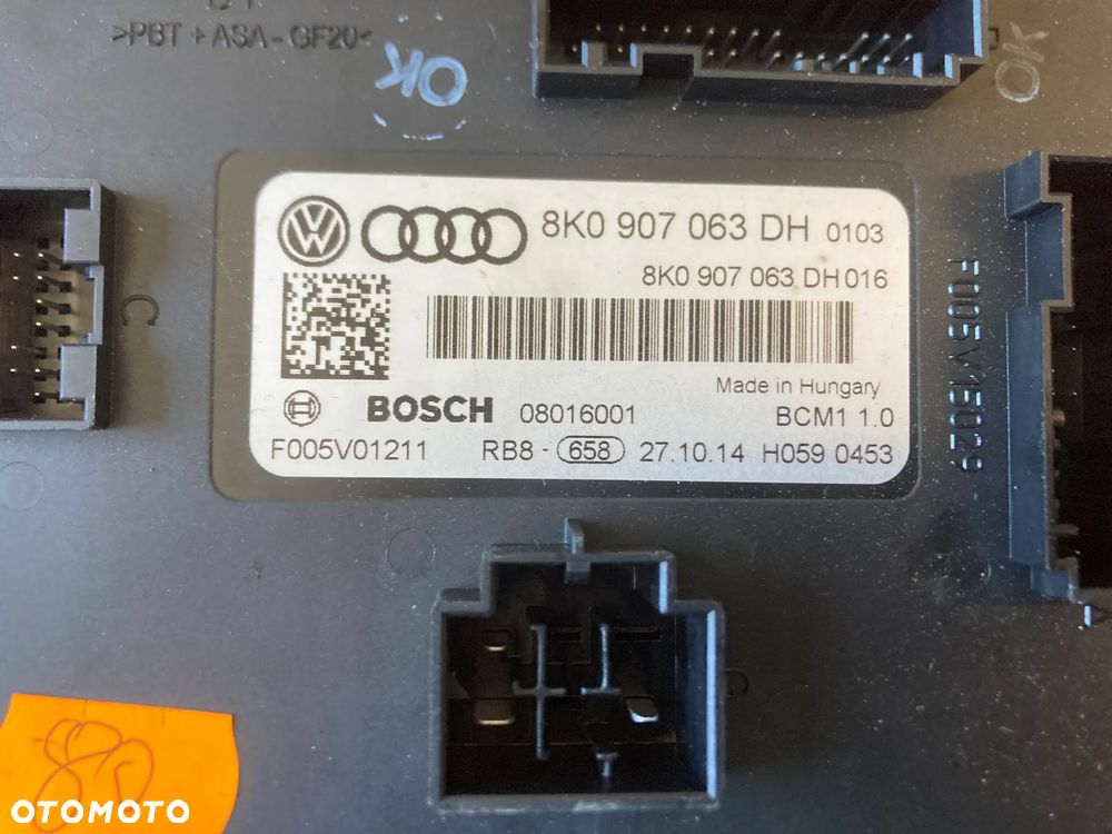 Moduł sterownik komfortu Audi 8K0907063DH 08016001 - 3