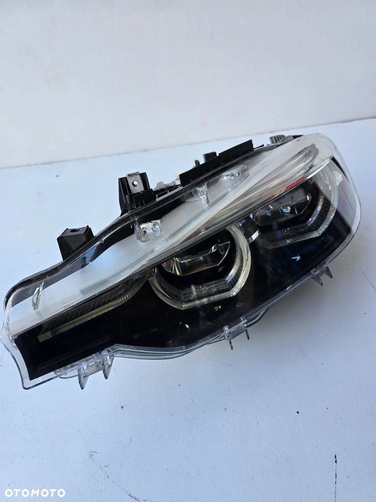 BMW 3 F30 F31 LCI LIFT LAMPA LEWA PRZÓD LED ADAPTIVE BLACK 8739565 - 5