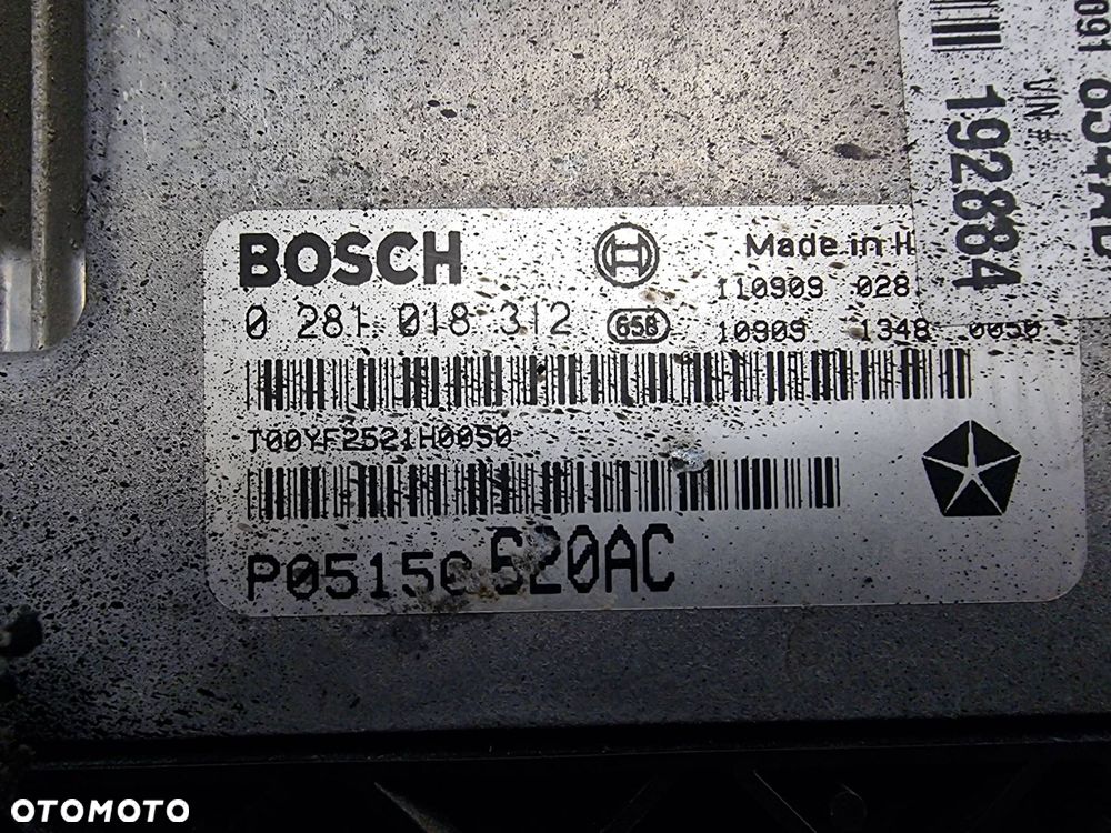 KOMPUTER SILNIKA ECU FIAT FREEMONT P05150620AC - 4