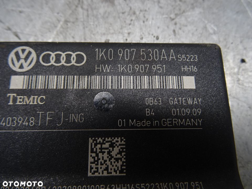 VW GOLF PLUS LIFT 09-14 2.0TDI MODUŁ STEROWNIK GATEWAY 1K0907530AA - 2
