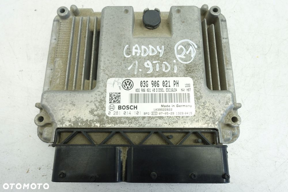 VW Caddy 1.9 TDI KOMPUTER SILNIKA sterownik MODUŁ - 9
