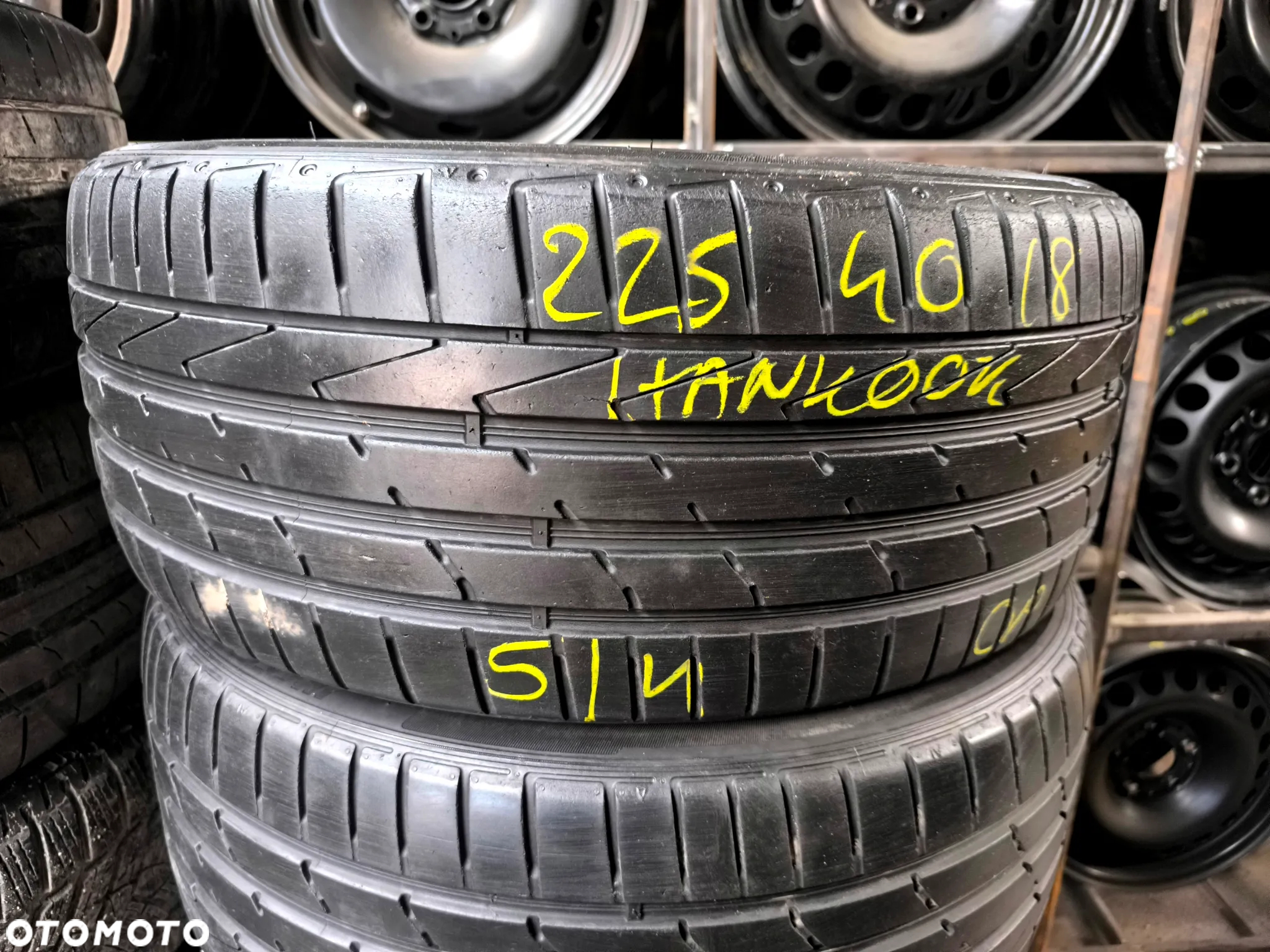 225/40R18 92Y XL Opony Letnie Lato HANKOOK VENTUS S1 EVO2 CONTINENTAL ContiSportContact 5 4-5mm Legnica ALU-RAD 225/40 - 11