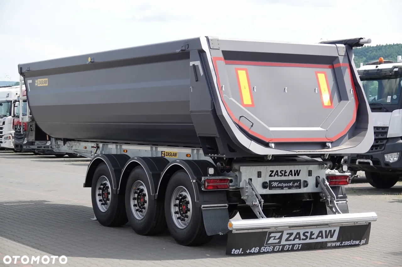Zaslaw WYWROTKA 25 m3 / OŚ PODNOSZONA / FABRYCZNIE NOWA / STALOWA / RYNNA WANNA HP - 7
