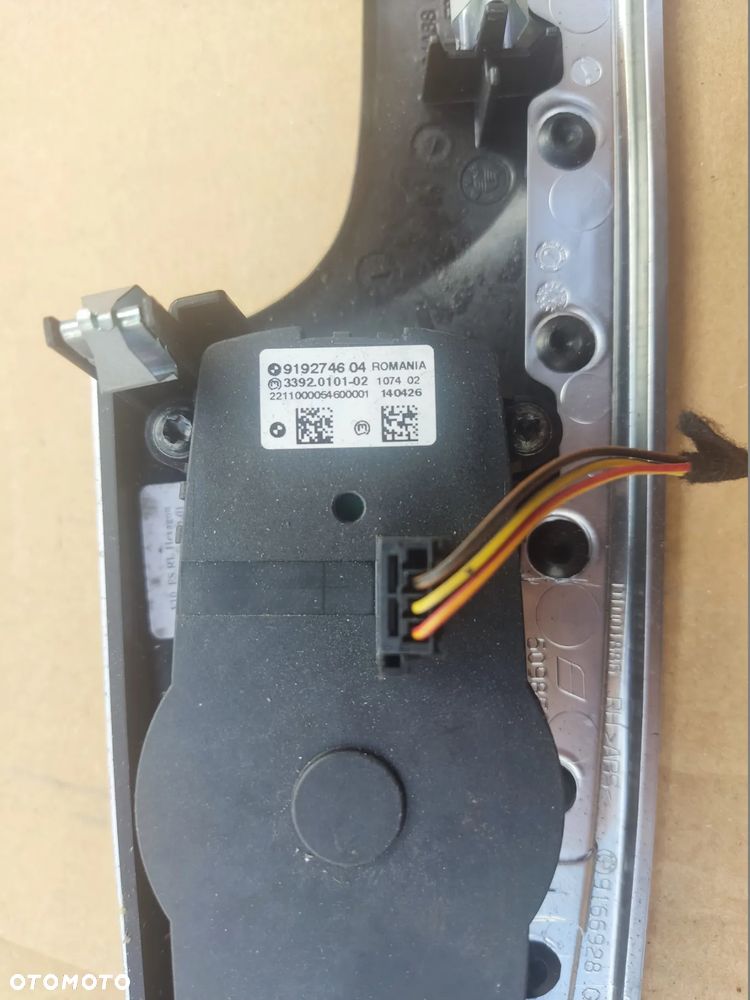 WŁĄCZNIK PRZEŁĄCZNIK ŚWIATEŁ LISTWA OZDOBNA DEKOR DESKI BMW 750i F10 9192744  9166928 - 3