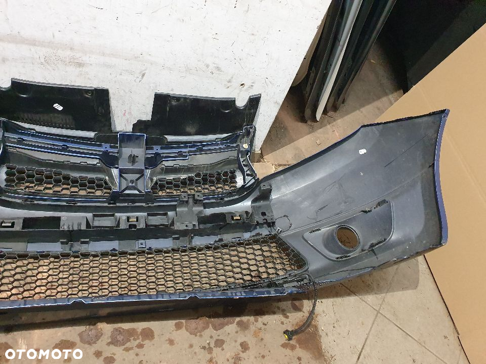 Dacia Logan Sandero II 12- zderzak przedni kratka wiązka grill - 5