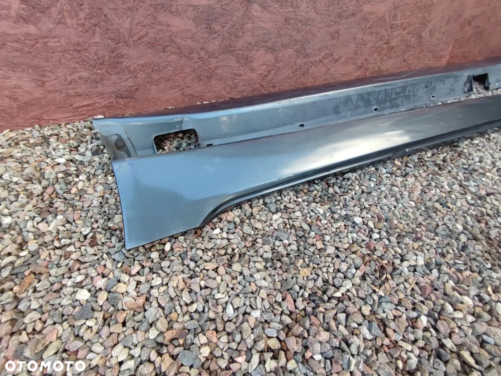 BMW E60 LCI / E61 LCI. ORYGINALNE NAKŁADKI NA PROG LEWA O NR: 7 178 125 / 7 178 126 OEM. W KOLORZE PLATINGRAU METALIC A68/7 - 3