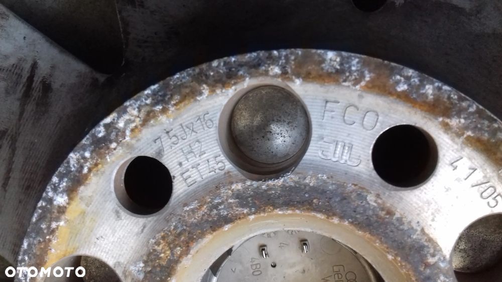 felgi aluminiowe 5x112 7,5J ET45 16" 4F0601025AJ Audi A6 C6 - 14