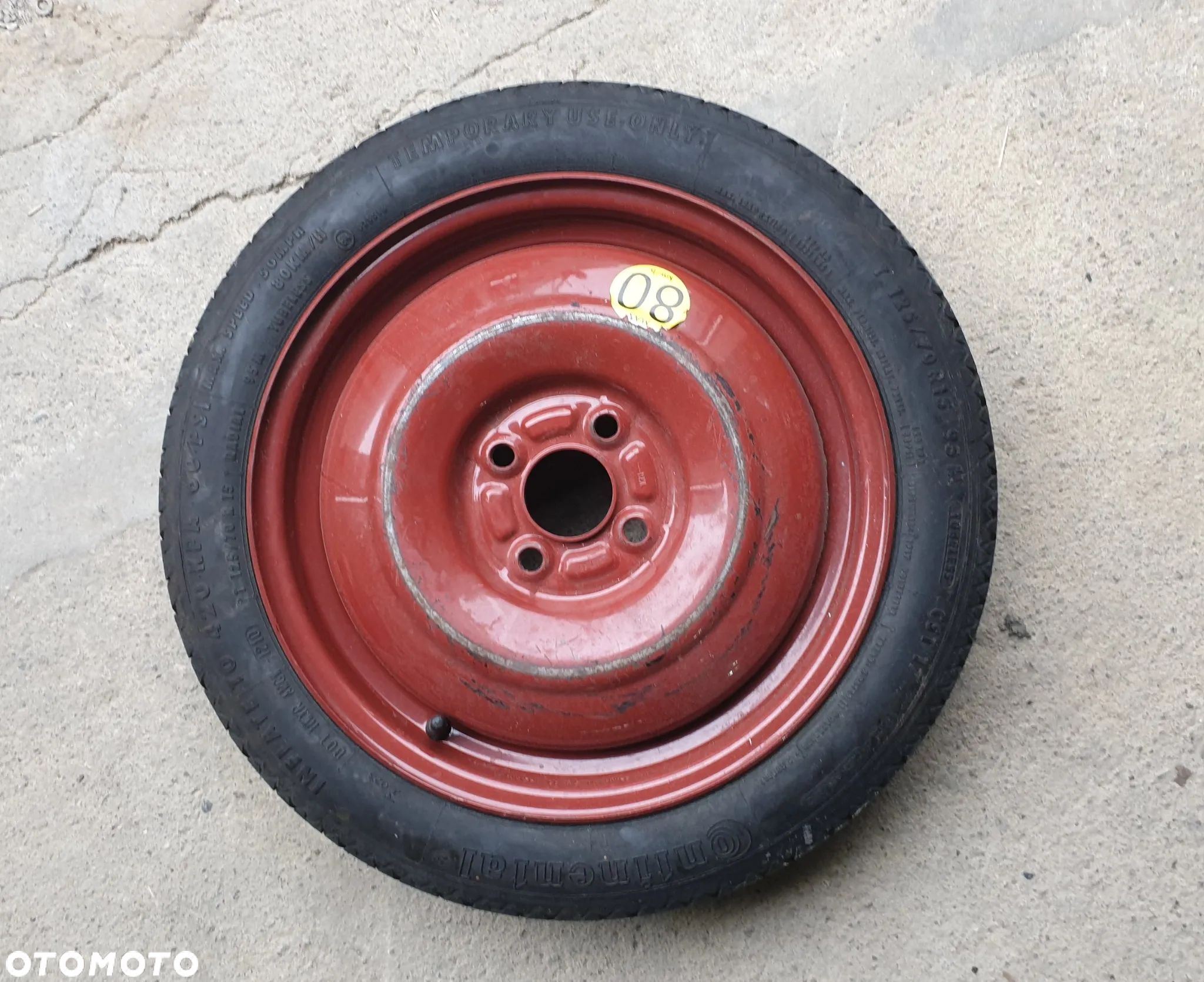 Koło dojazdowe Suzuki Swift VI Splash 4x100 125/70/R15 ET45 - 1