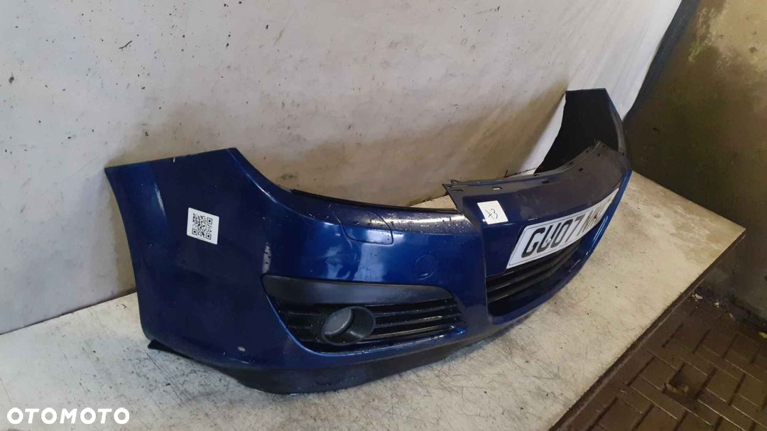 + ZDERZAK PRZÓD PRZEDNI OPEL ASTRA H 3 III Z21B GRANAT GRANATOWY HALOGENY - 4