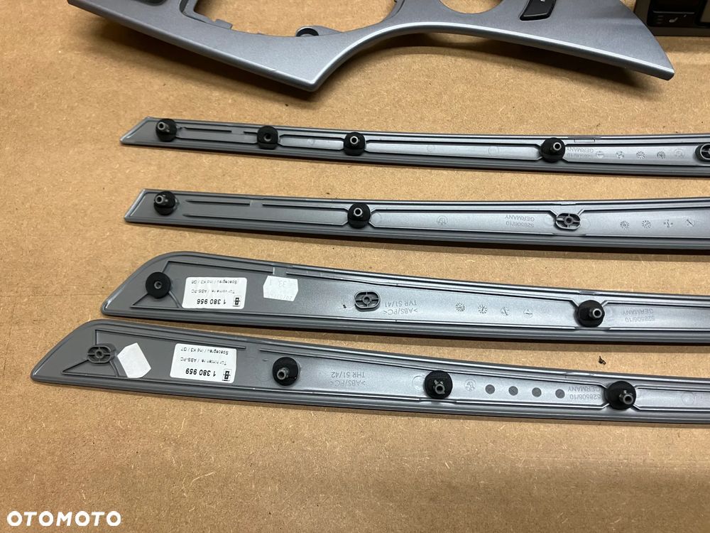 DEKORY LISTWY OZDOBNE BMW E60 E61 LIFT LCI SREBRNE - 11