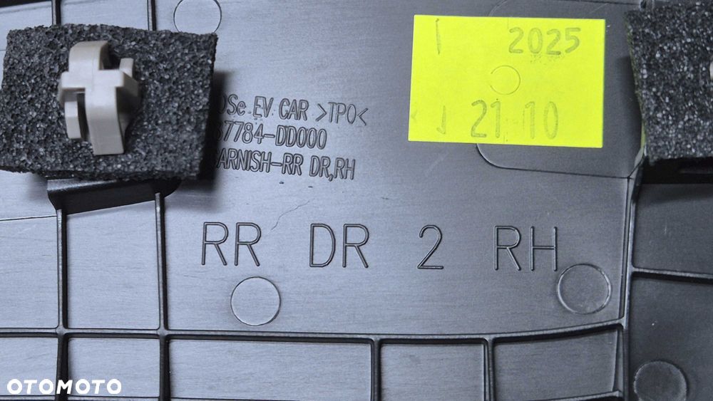 Listwa Nakładka drzwi PRAWY TYŁ Hyundai Kona 2017- OE 87784-DD000 NOWA - 9