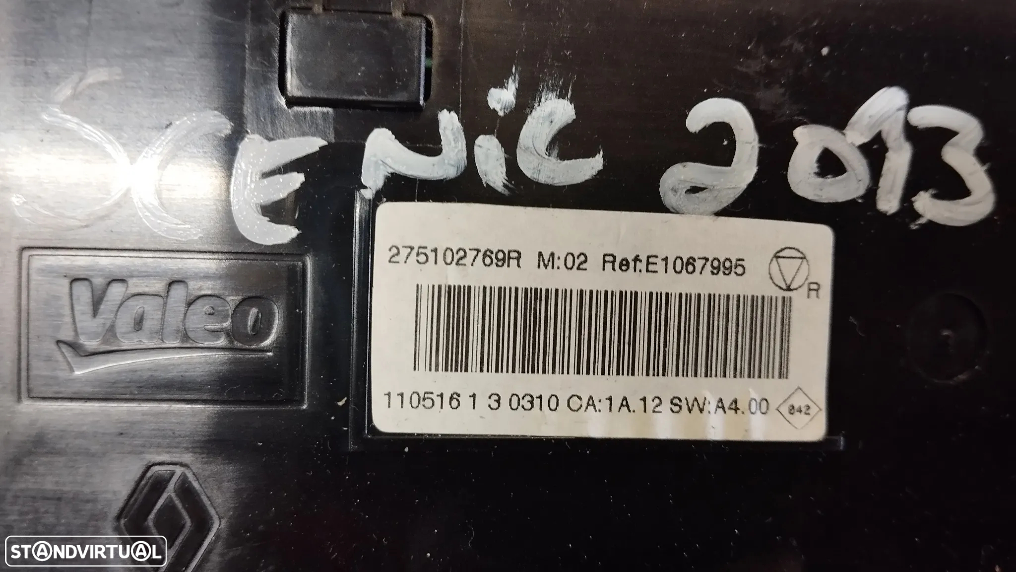 COMANDO SOFAGEM E AC RENAULT SCENIC III REF. 275102769R E1067995 - 3