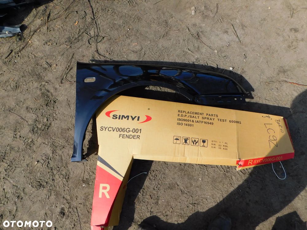 vw volkswagen bora błotnik prawy nowy kolor LC9Z WYSYŁKA - 1