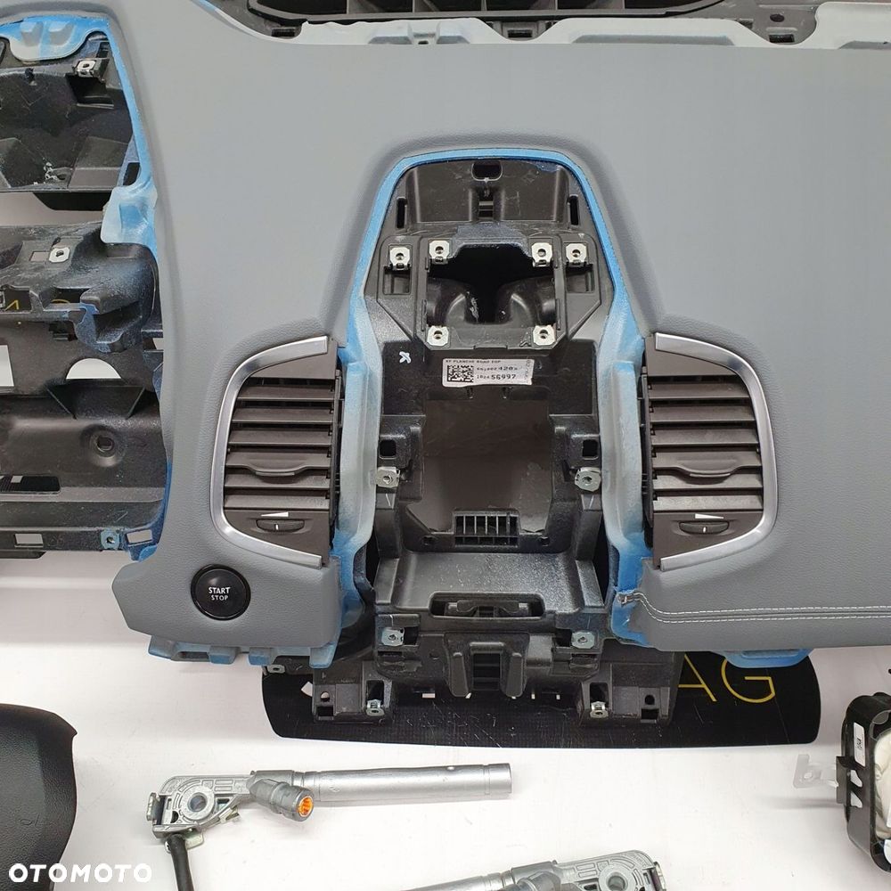 RENAULT ESPACE 5 DESKA ROZDZIELCZA KONSOLA KOKPIT PULPIT PODUSZKI AIRBAG AIR BAG PASY KIT SET - 3