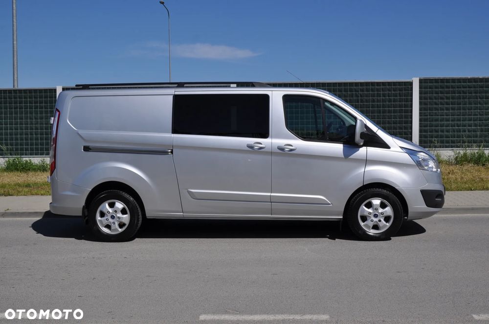 Ford TRANSIT CUSTOM 170 KM M6 Limited DCiV 290 L2 5 osobowy Brygadowy Krajowy I Właściciel Serwisowany Drzwi przesuwne z dwóch stron - 27