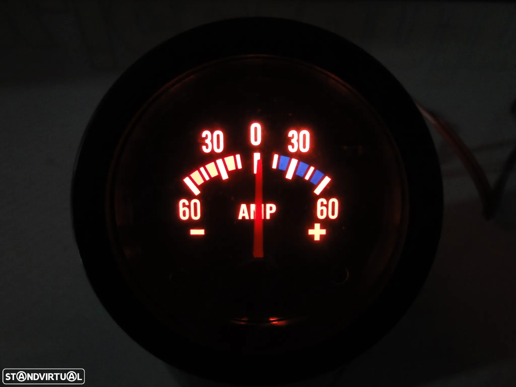 Manómetro fundo preto estilo VDO / Od school disponível em Amperímetro, pressão do turbo, pressão do oleo, temperatura do oleo, temperatura da água, voltagem, vacuo - 18