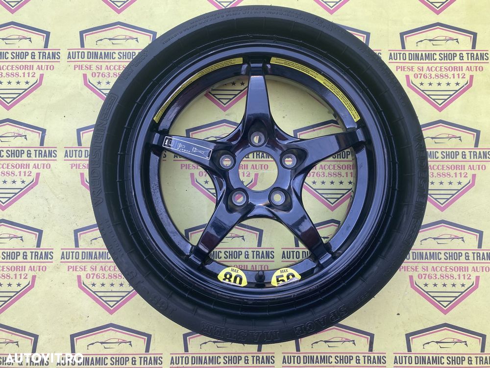Roata rezerva space master OEM Mercedes 165 15 W209 R170 CLK 5X112 - 1