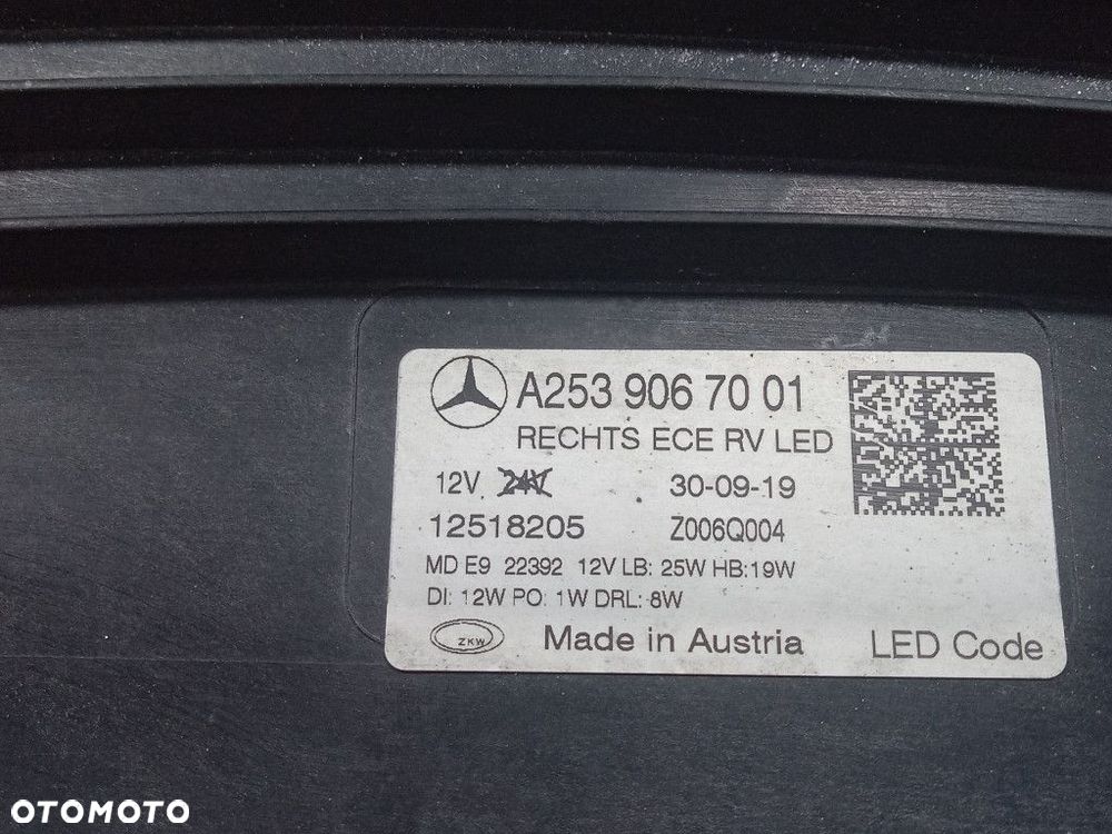 MERCEDES GLC X253 LIFT REFLEKTOR PRAWY PRZÓD LAMPA FULL LED A2539067001 - 5