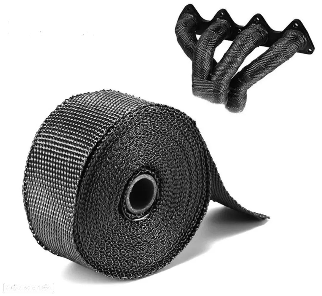 Fita térmica escapes universal - 5M x 5cm Preto - 1