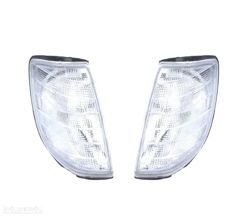 PISCAS FRONTAIS PARA MERCEDES CLASE S W140 93-98 BRANCO - 1