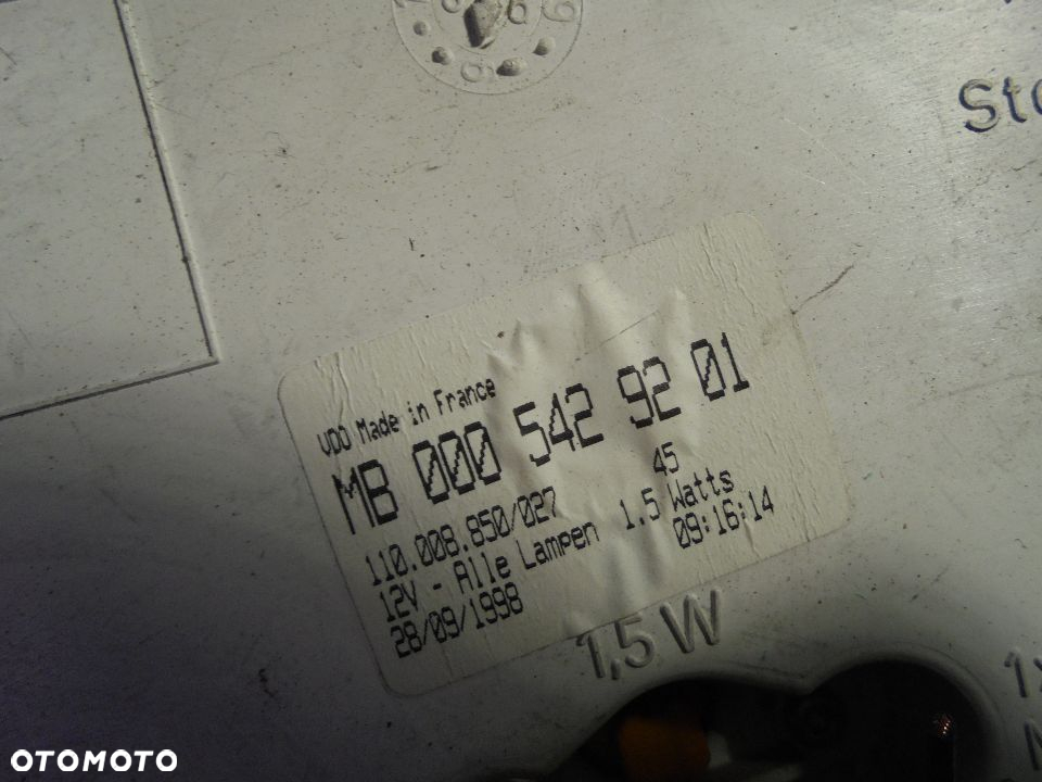 LICZNIK ZEGARY MERCEDES VITO W638 MB0005429201 - 3