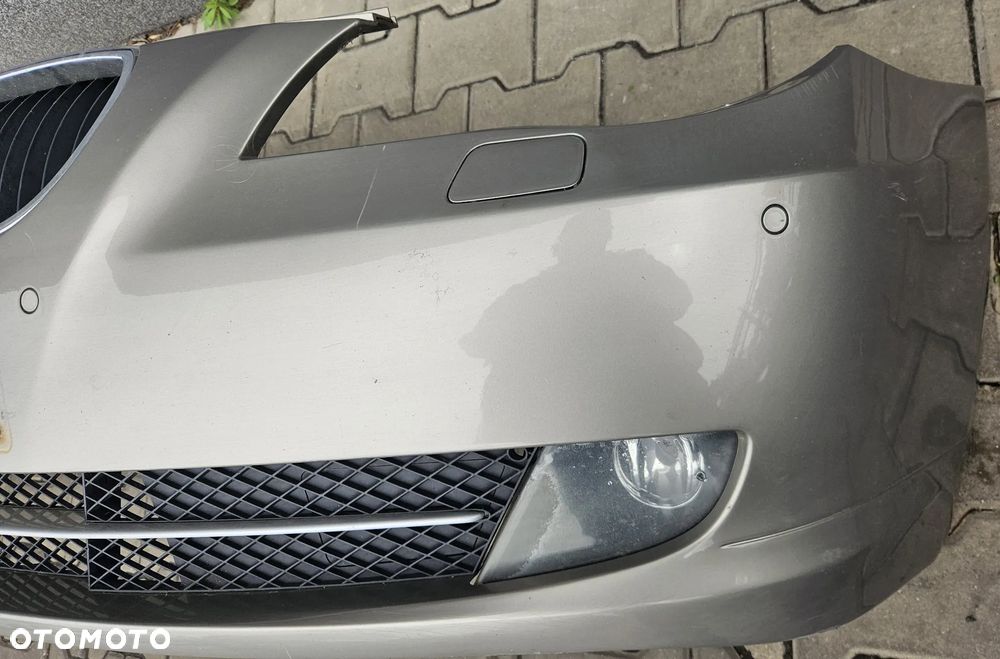 BMW E60 E61 zderzak przód przedni PDC Spryskiwacze Platinbronce - 4
