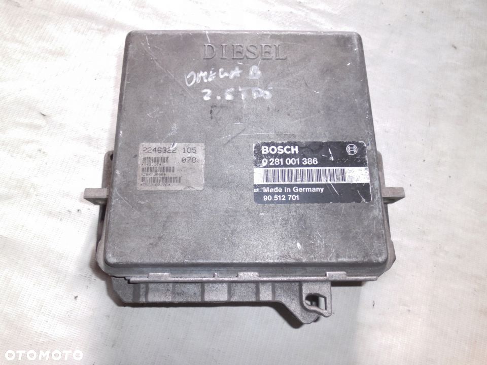 KOMPUTER OPEL OMEGA B 2.5 TDS 0281001386 BMW E39 - 1