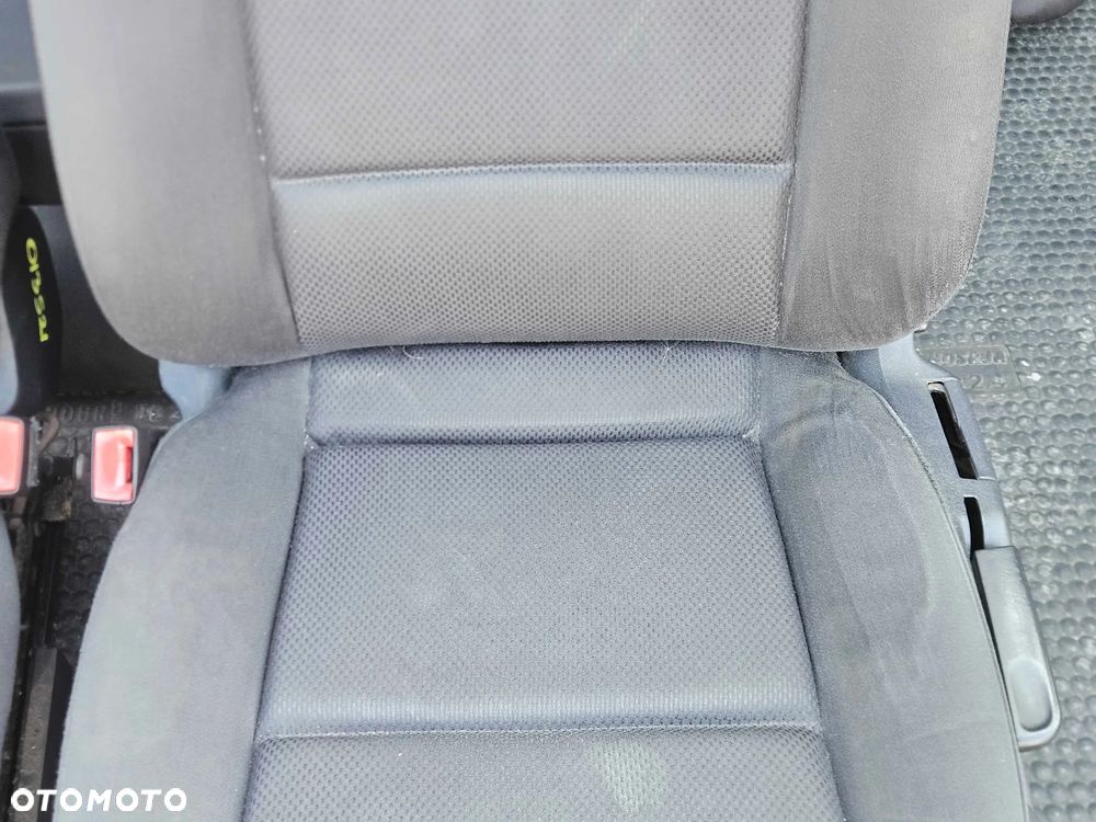 Fotele Fotel Kanapa Składana Welur Czarny Soul Podłokietnik Audi A4 B6 B7 Sedan Kombi Komplet - 6