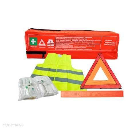 Kit trusa medicala de prim ajutor, triunghi-vesta reflectorizanta - 1