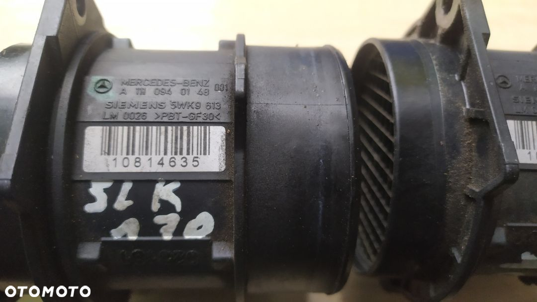 MERCEDES c clk e slk 2.0 2.3  przepływomierz   A 1110940148 5WK9613  203 171 210 208 m111 - 7