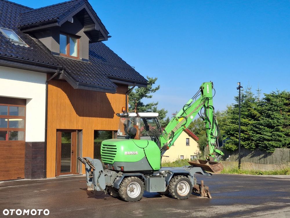 Inny Minikoparka Kołowa HANSA APZ531 Koparka Cmentarna Obrotowa 2008 Rok Napęd 4x4 Dodatkowa Łyżka Skrętna Oś - 9