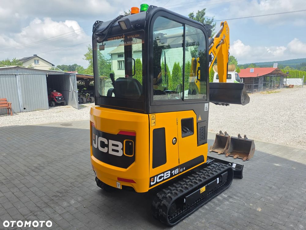 JCB JCB 16 C-1 mini koparka 3 łyżki szybkozłącze 19c1 sprowadzona 8018 serwisowana - 35