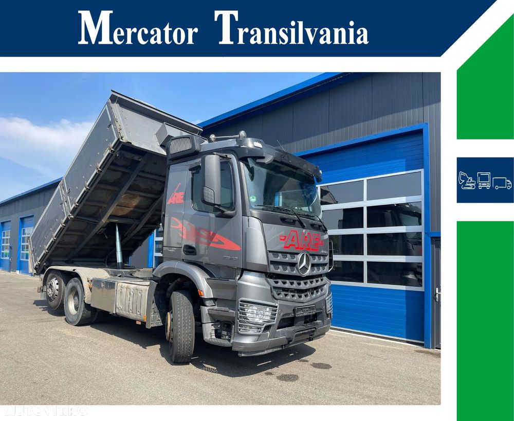 Mercedes-Benz Mercedes Benz Arocs 2543 Euro6 | Basculanta Langendorf trilaterala | Axă liftanta si viratoare - 2