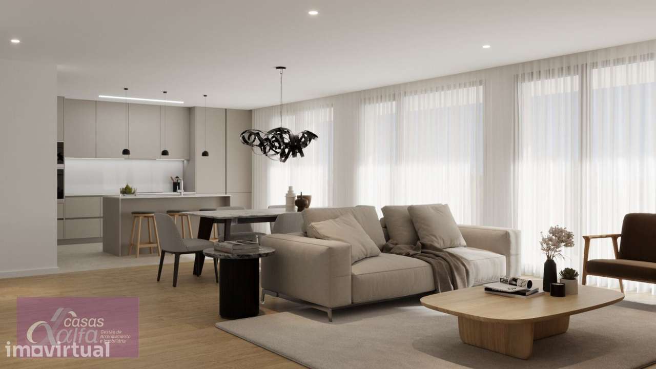 Apartamento T4 com terraço privativo em Parceiros - Grande imagem: 2/23